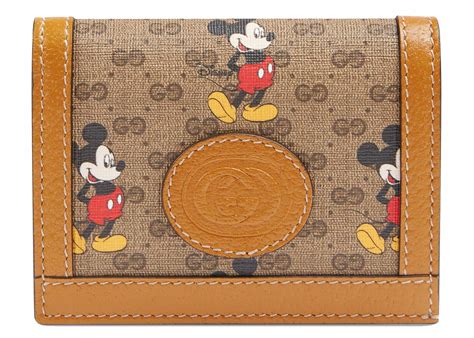 Gucci x Disney Mickey Print Wallet 'Beige' 